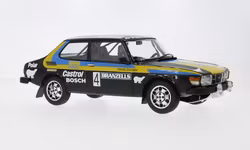 Skala 1/18 Saab 99 EMS, 1977, #4 Blomqvist/Sylvan fr MCG Model Car Group