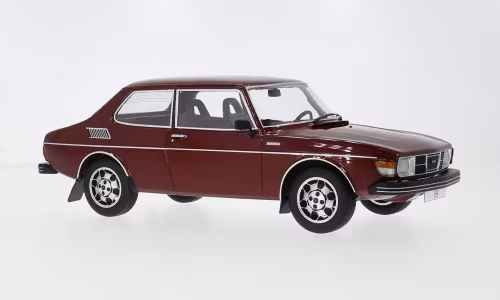 Skala 1/18 Saab 99 EMS, Dark red fr MCG Model Car Group