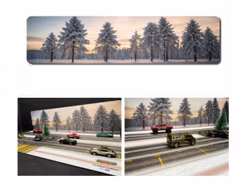Skala 1/64 Winter Background Turbo Pad  70cm x 17,5 cm mat mouse pad.