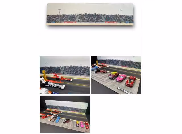 Skala 1/64 Drag strip Background Turbo Pad  70cm x 17,5 cm mat mouse pad.