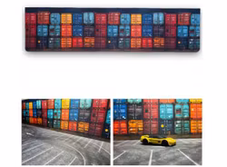 Skala 1/64 Containers wall Background Turbo Pad  70cm x 17,5 cm mat mouse pad.