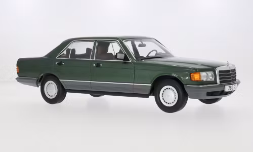 Skala 1/18 Mercedes S-Klasse (W126), darkgreen, 1979 fr MCG Model Car Group