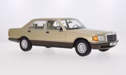 Skala 1/18 Mercedes S-Klasse (W126), gold, 1979 fr MCG Model Car Group
