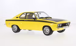 Skala 1/18 Opel Manta A Irmscher, yellow/blk 1974 fr MCG Model Car Group