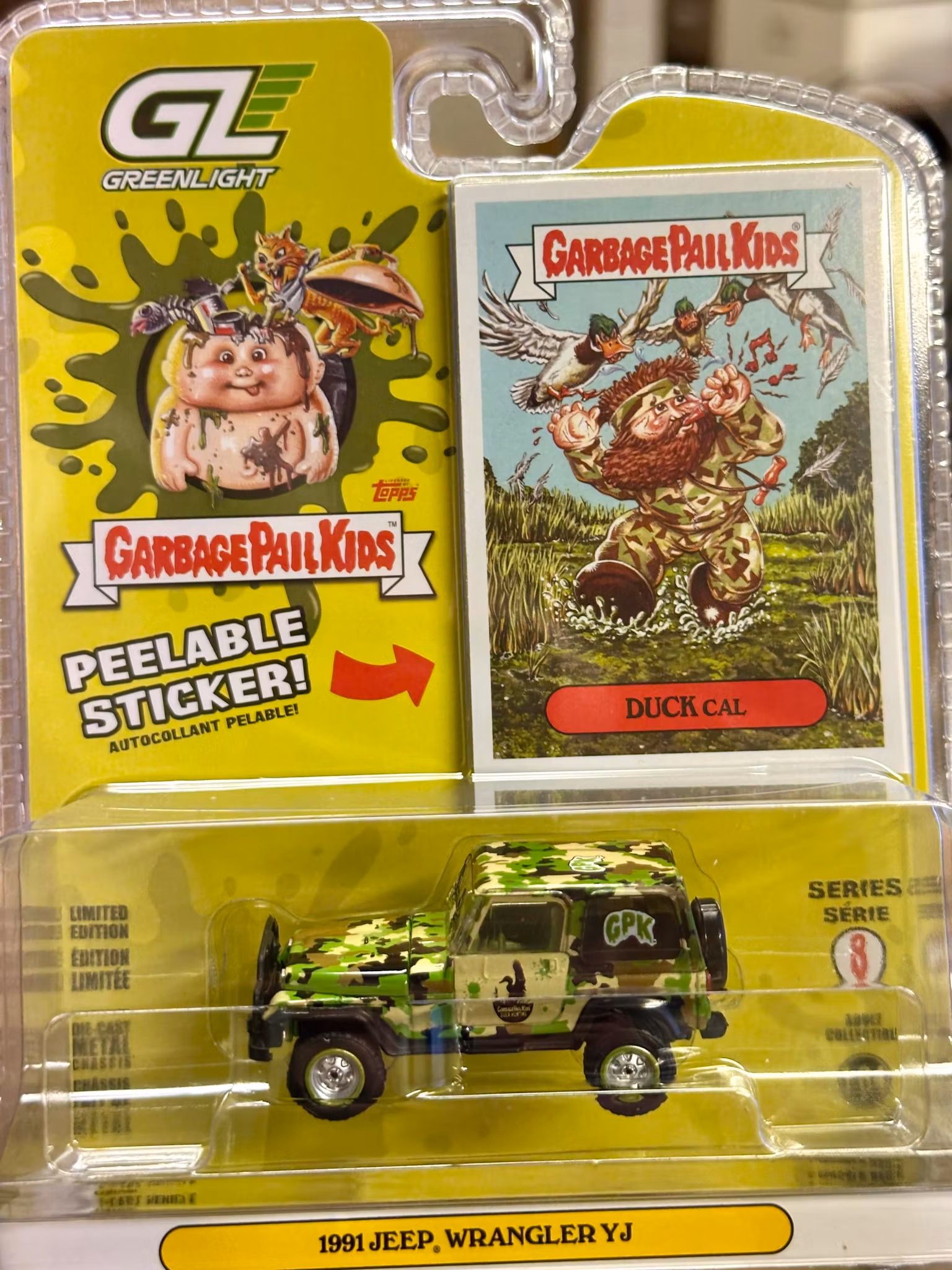 Skala 1/64 Garbage Pale Kids - 1991 Jeep Wrangler YJ fr Greenlight