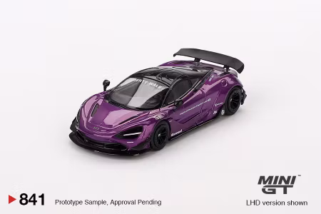 Skala 1/64 McLaren 720S LB★Works Purple fr MINI GT (841)