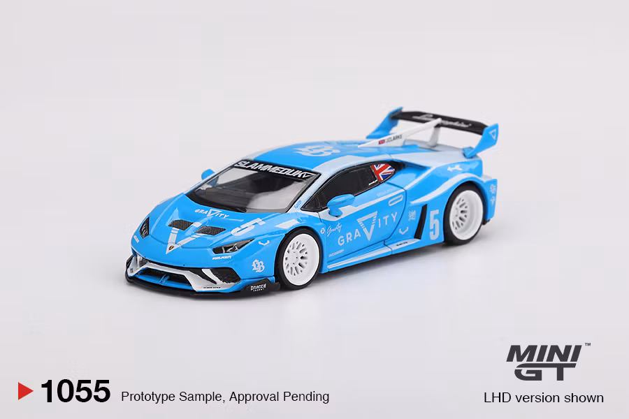Skala 1/64 LB★WORKS Lamborghini Huracán GT GRAVITY fr MINI GT (1055)