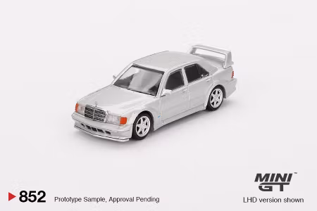 Skala 1/64 Mercedes-Benz 190E 2.5-16 Evolution II Astral Silver fr MINI GT (852)