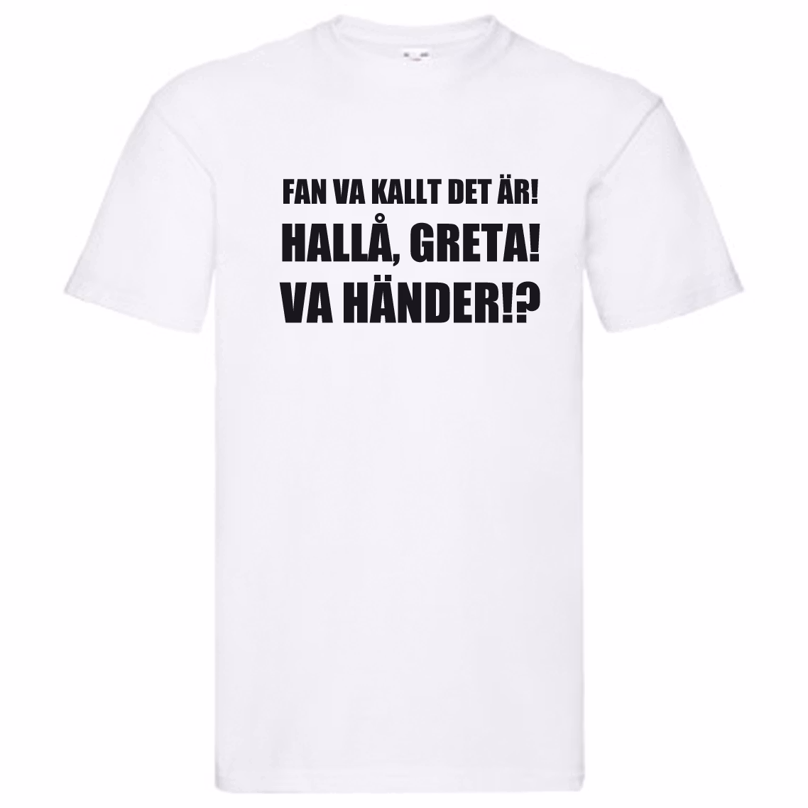 T-Shirt - Fan va kallt det är, Greta, Vad händer!?