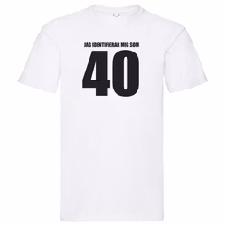 T-Shirt - Jag identifierar mig som 40