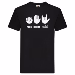 T-Shirt - Rock, paper, metal