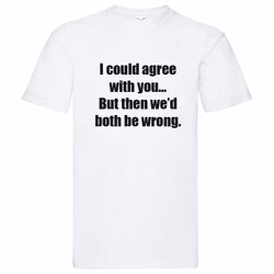 T-Shirt - I could agree with you, but then we'd both be wrong