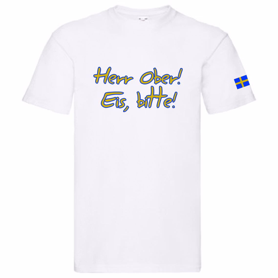 T-Shirt, "Herr Ober, Eis bitte!", Svenska Citat