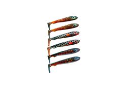 McRubber Bass 8 cm (6-pack) Mix - Svartzonker