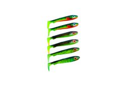 McRubber Bass 8 cm (6-pack) Mix - Svartzonker