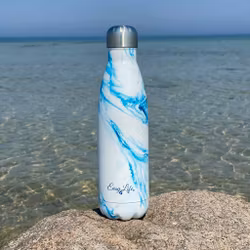 Vattenflaska - Rostfritt Stål - Aqua - 500 ml