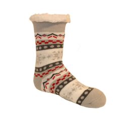Fodrad socka med halkskydd