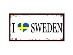 Plåtskylt Sweden