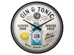 Väggklocka Gin & Tonic