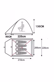 Tält Skrea, 4-manna