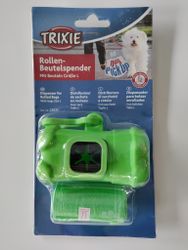 Hundbajspåsehållare med en rulle påsar
