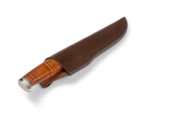 Kniv Damascus Leather 9,5"