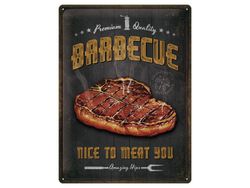 Plåtskylt - Barbeque