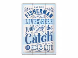 Plåtskylt - Fisherman
