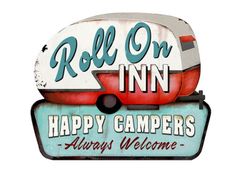 Plåtskylt - Happy Campers