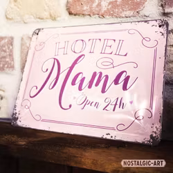 Plåtskylt mini - Hotel Mama