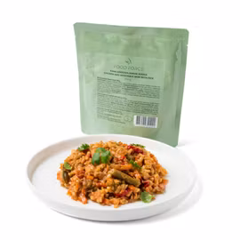 Kyckling- och grönsakswok med ris 300g