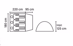 Tält TrioCamp, 3-manna