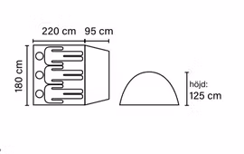 Tält TrioCamp, 3-manna