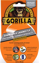 Gorilla Tape Genomskinlig Lagningstejp 8,2mx48mm