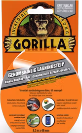 Gorilla Tape Genomskinlig Lagningstejp 8,2mx48mm