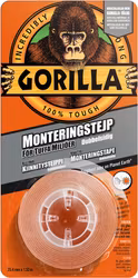 Gorilla Tape Monteringstejp 1,52 m x 25,4 mm