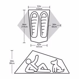 Tält Tiger Wall 2 Platinum - Big Agnes
