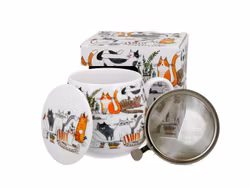 Mugg Barrel Cat Lazy med Tesil