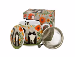 Mugg Barrel Cat Meadow med Tesil