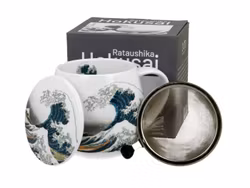 Mugg Barrel Hokusai ”The Great Wave” med Tesil