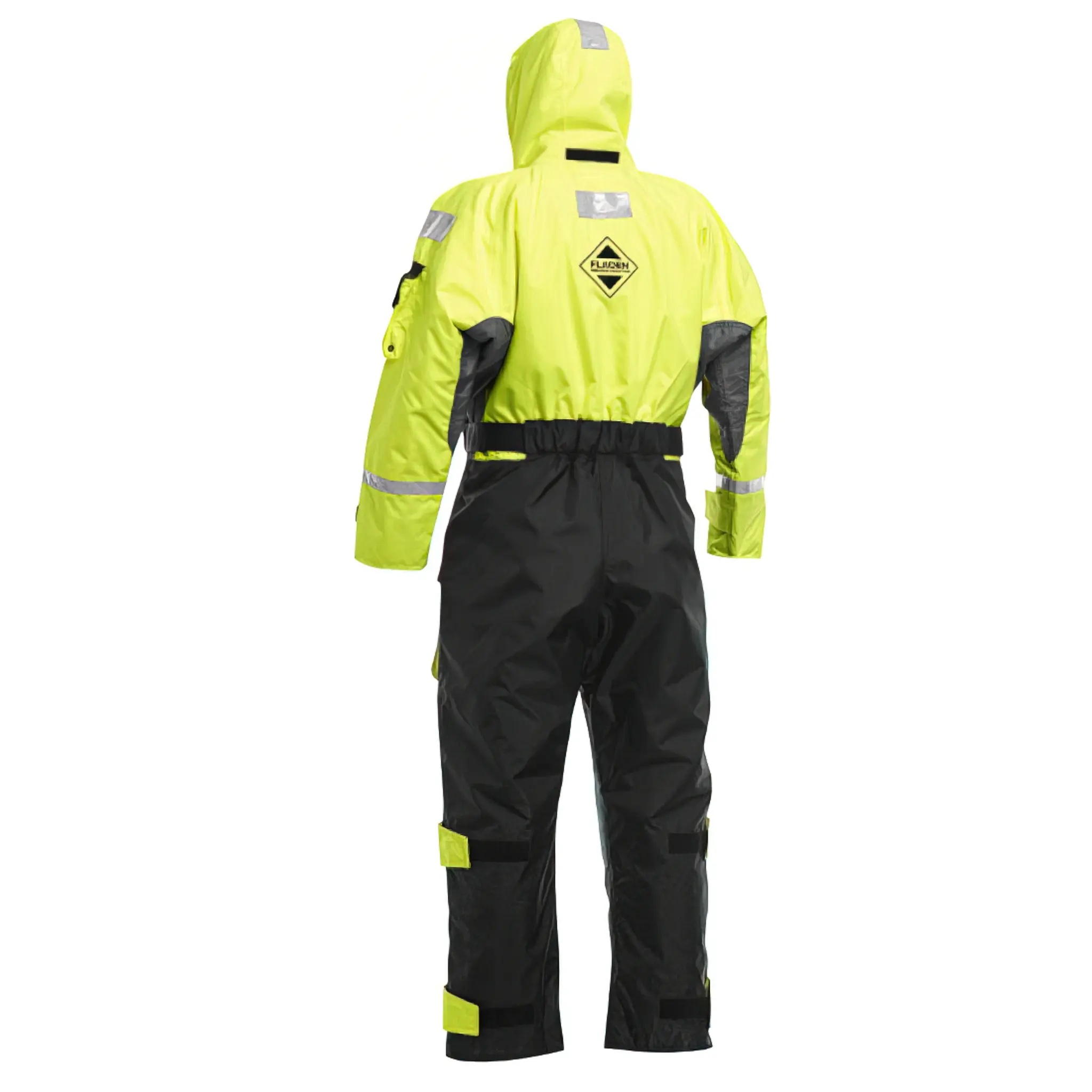 Flytoverall 845XY Svart/Gul - Fladen