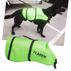 Hundflytväst limegrön - Fladen