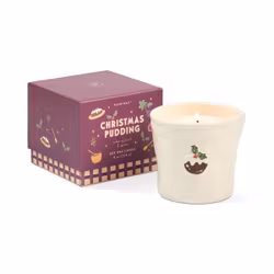 Doftljus i keramikkrus Christmas Pudding - Paddywax