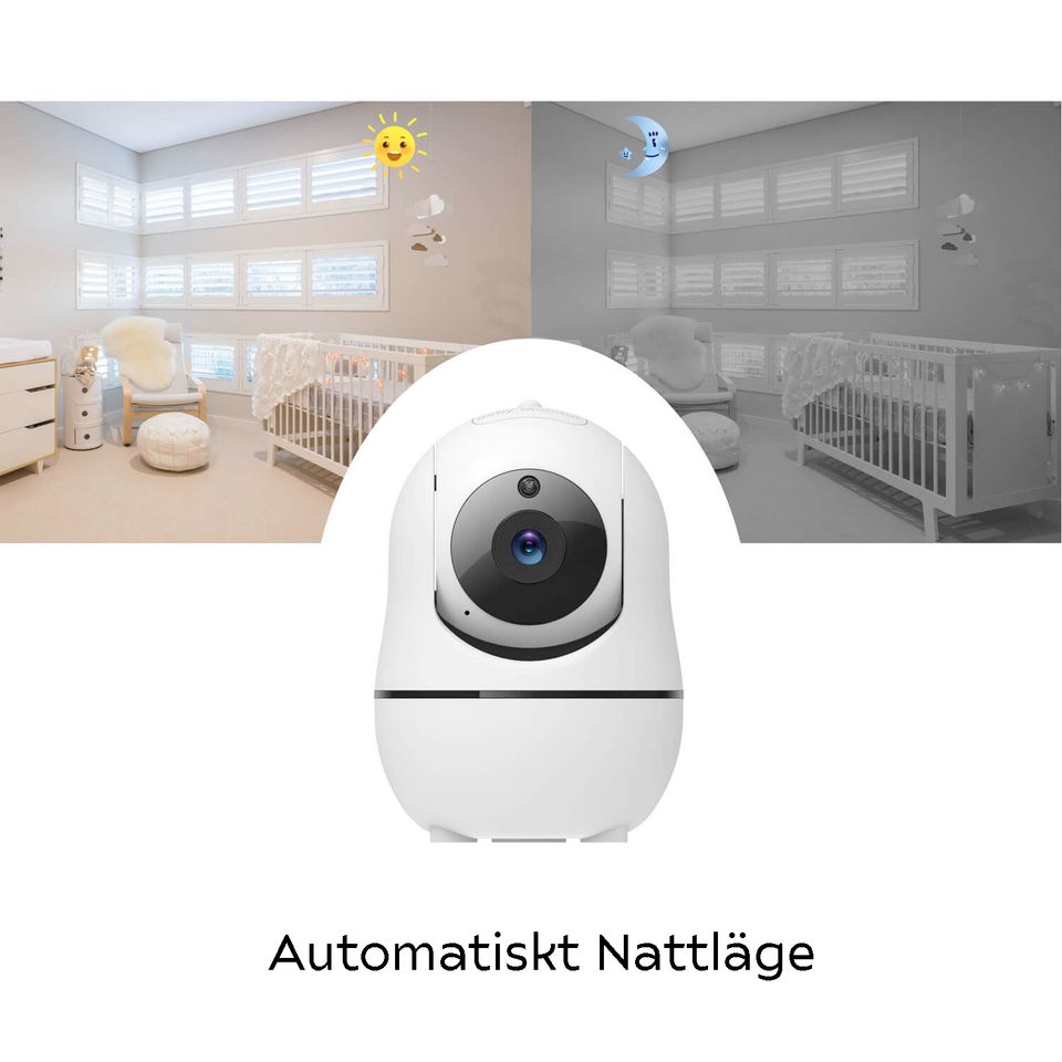 Babymonitor med automatiskt nattläge