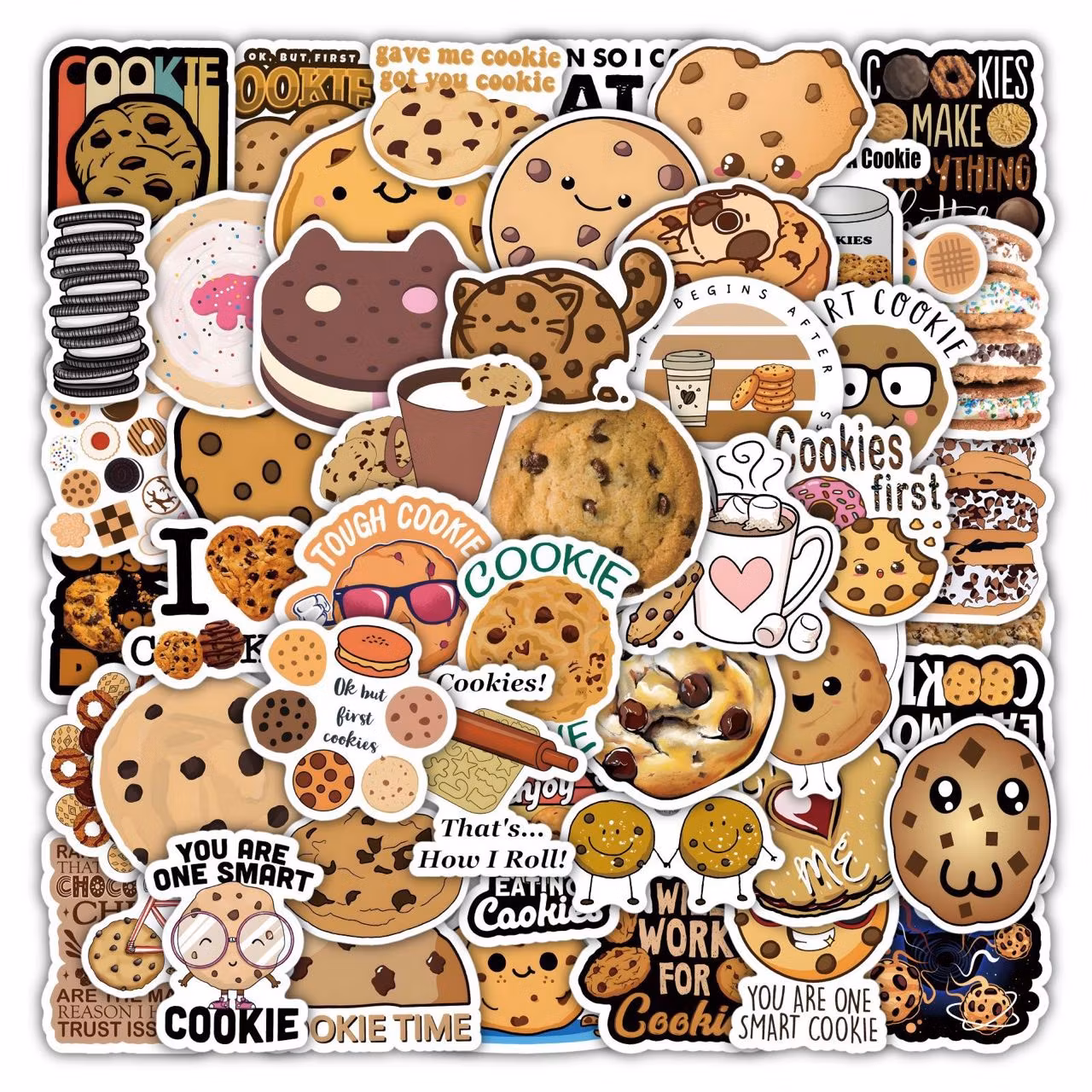 Klistermärken till barn med fina kakmotiv