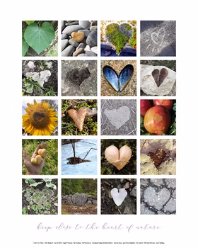 Affisch - Heart of nature  (500x700mm)
