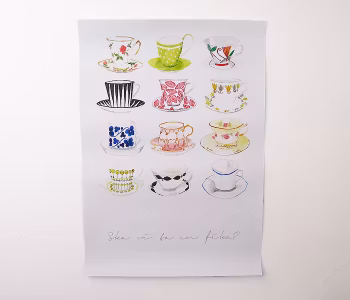 Affisch – Ska vi ta en fika (320x450mm)
