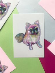 Vykort - Chihuahua (mint)
