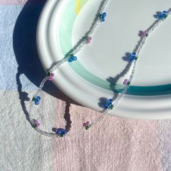 Halsband - Hallon & blåbär