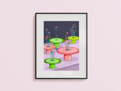 Futuristic flowers